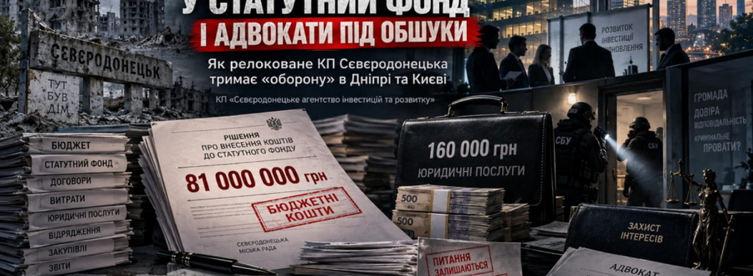 81 мільйон у статутний фонд і адвокати під обшуки: як релоковане КП Сєвєродонецька тримає «оборону» в Дніпрі та Києві