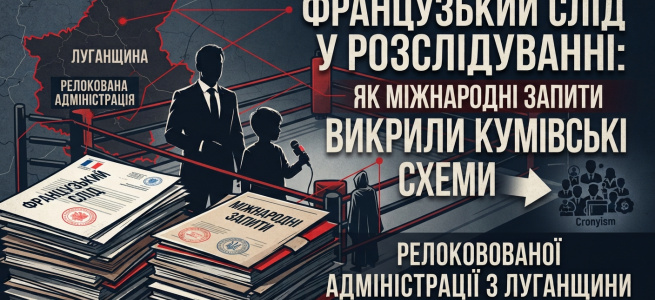 Французький слід у розслідуванні: Як міжнародні запити викрили кумівські схеми релокованої адміністрації з Луганщини