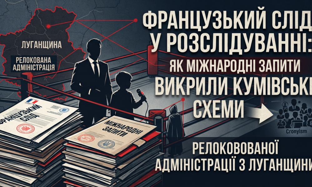 Французький слід у розслідуванні: Як міжнародні запити викрили кумівські схеми релокованої адміністрації з Луганщини