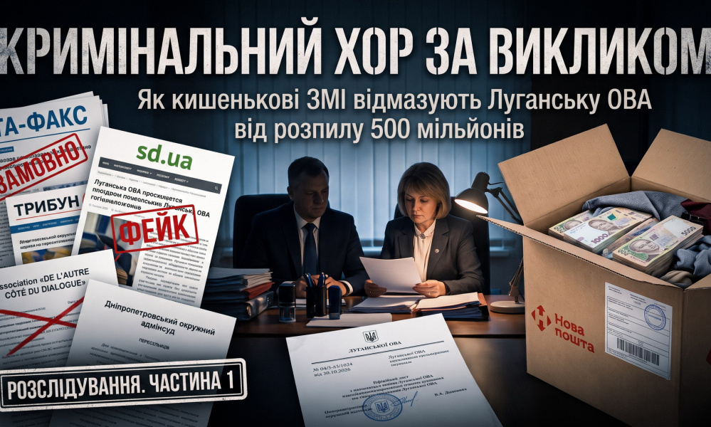 Кримінальний хор за викликом: як кишенькові ЗМІ відмазують верхівку Луганської ОВА від розпилу 500 мільйонів